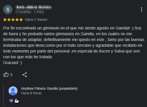 opinion reciente anytime fitness gandia gimnasio