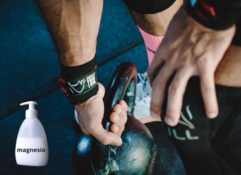 usar magnesio líquido para las manos en el gym