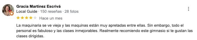 opiniones de Fitroom, uno de los gimnasios en gandia
