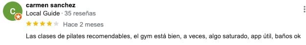 Opiniones Gimnasio del Grau de Gandia